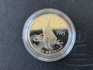 lot 35 image: 1995-S Civil War Half Dollar Proof
