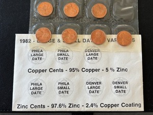 lot 50 image: 1982 Lincoln Cent Set