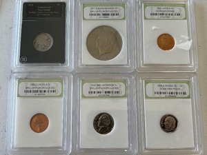 lot 62 image: Assorted Slabbed Coins