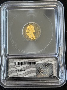 1943 Mercury Dime Black Ruthenium and Gold ICG Brilliant Uncirculated