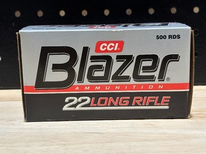 lot 58 image: CCI Blazer .22 Long Rifle 500 Rounds
