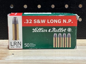 lot 14 image: Sellier & Bellot .32 Smith & Wesson 50 Rounds