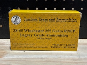 lot 39 image: Jamison .38-55 Winchester 20 Rounds