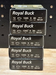 Royal Buck 12 Gauge 00 Buck 5 Full Boxes