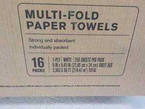 lot 29 image: Case of 4000 Multi-fold 1 Ply White...