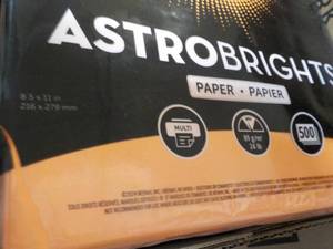 lot 31 image: 2500 Sheets Astro Brights Orange Co...