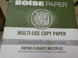 lot 34 image: Boise 1000 Sheets 8.5 x 14 White C...