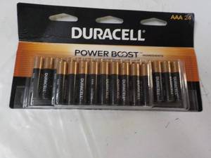 lot 69 image: 24 Pack Duracell Power Boost AAA Ba...