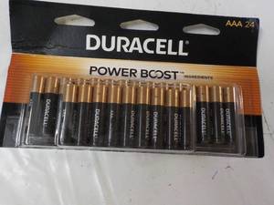 lot 70 image: 24 Pack Duracell Power Boost AAA Ba...