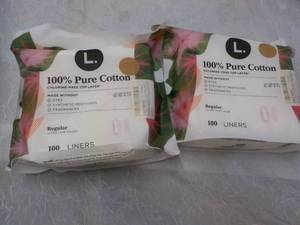 lot 93 image: 200 Pure Cotton Feminine Liners...