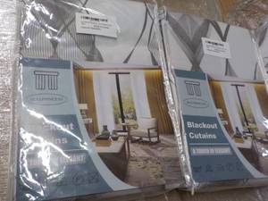 lot 110 image: 2 blackout Curtains...