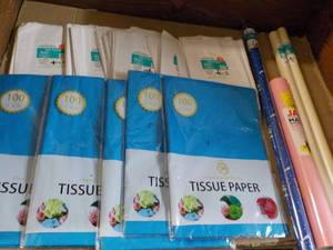 lot 125 image: Gift Wrap and Tissue Paper...