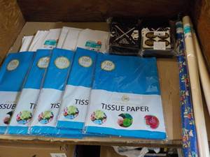 lot 126 image: Gift Wrap, Gift Bags and Tissue Pap...