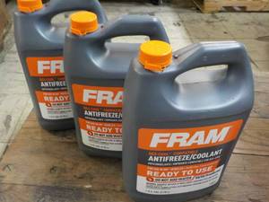 lot 145 image: 3 Fram 1 Gallon Jugs AntifreezeCoo...