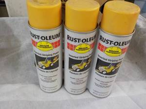 lot 159 image: 3 Cans Rust-O-Leum Inverted Stripin...