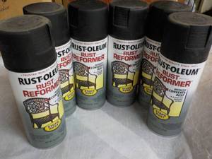 lot 173 image: 6 cans Pust-Oleum Rust Reformer...