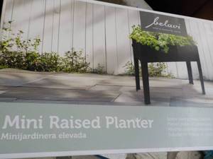 lot 198 image: Belavi Mini Raised Planter...