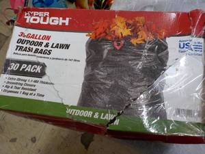 lot 209 image: Hyper Tough 39 gallon Trash Bag...