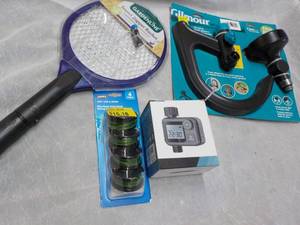 lot 215 image: Insect Zapper, Sprinkler, Timer and...