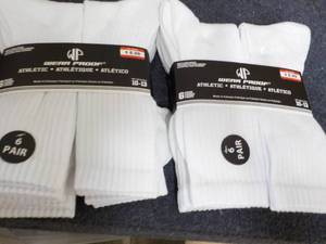 lot 240 image: 12 pair White Wear Proof Athletic S...