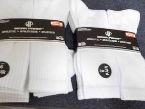 lot 241 image: 12 pair White Wear Proof Athletic S...