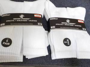 lot 242 image: 12 pair White Wear Proof Athletic S...