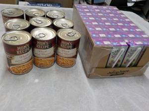 lot 250 image: 9 cans Moms Recipe Pork and Beans a...