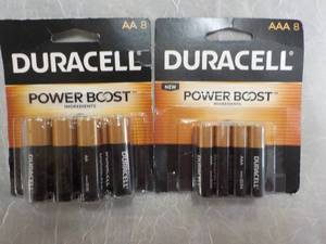lot 258 image: 8 Duracell AA Batteries and 8 AAA B...