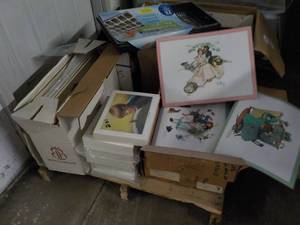 lot 272 image: Pallet of Norman Rockwell Placement...