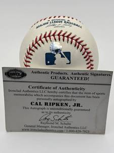 Cal Ripken Jr. Autograph Baseball Baltimore Orioles Legend and Hall of Famer HOF Authenticated Autograph