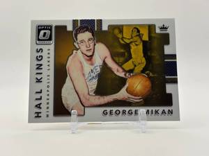 lot 227 image: 2018 Donruss Optic Hall Kings George Mikan Minneapolis Lakers Insert Basketball NBA Card