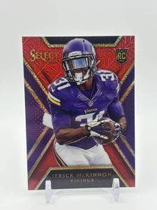 lot 411 image: 2014 Panini Select - Rookies Jerick McKinnon #135 Red Prizm #d 6875 Minnesota Vikings