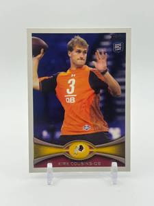 lot 412 image: 2012 Topps - Kirk Cousins #326 Rookie Card NFL Minnesota Vikings