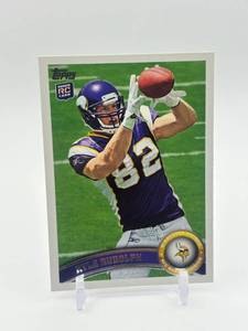 lot 414 image: 2011 Topps - Kyle Rudolph #6 Rookie Card Minnesota Vikings