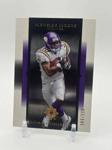 lot 416 image: 2005 Upper Deck Ultimate Collection - Mewelde Moore #d 385550 Minnesota Vikings