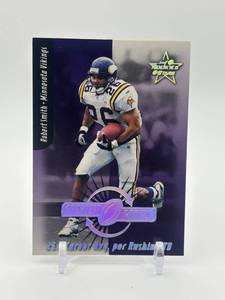 lot 421 image: 1999 Leaf Rookies and Stars Greatest Hits Robert Smith Card #d 1022500 Minnesota Vikings NFL