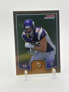 lot 426 image: 2011 Bowman Chrome Kyle Rudolph Rookie Card Minnesota Vikings NFL