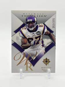 lot 430 image: 2008 Upper Deck Ultimate Collection Bernard Berrian #d 252275 Minnesota Vikings NFL