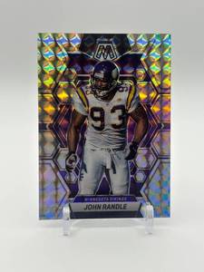 lot 431 image: 2023 Panini Mosaic - John Randle #158 Silver Prizm Minnesota Vikings NFL