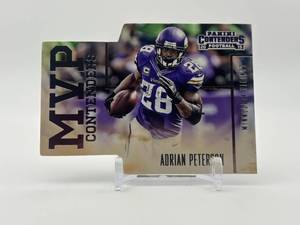 lot 433 image: 2015 Panini Contenders MVP Contenders Insert Card Adrian Peterson Minnesota Vikings