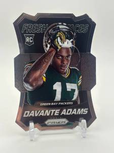 lot 437 image: 2014 Panini Prizm - Fresh Faces Davante Adams #FF12 Silver Prizm Rookie Card Green Bay Packers NFL