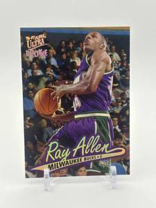 lot 444 image: 1996-97 Fleer Ultra - Ray Allen #60 Rookie Card NBA