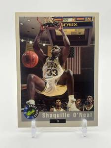 lot 447 image: 1992 Classic Draft Picks - Shaquille ONeal #1 Rookie Card NBA