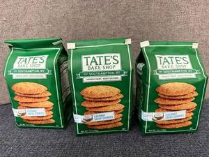lot 162 image: 3 Bags of Tates Coconut Crisp Cookies