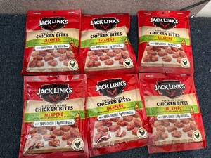 lot 180 image: 6 Bags of Jack Links Jalepeno Chicken Bites