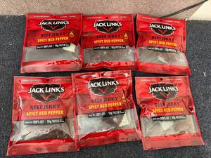 lot 186 image: 6 Bags of Jack Links Spicy Red Pepper Jerky