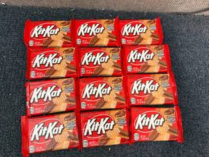 lot 204 image: 12 Kit Kat Chocolate Donut Flavored