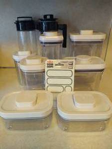 lot 139 image: OXO Canister Set & Carafes