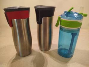 lot 98 image: Contigo Coffee Tumblers and Water Bottle