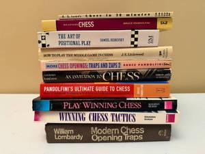 lot 81 image: Huge Assortment of Chess Strategy Books